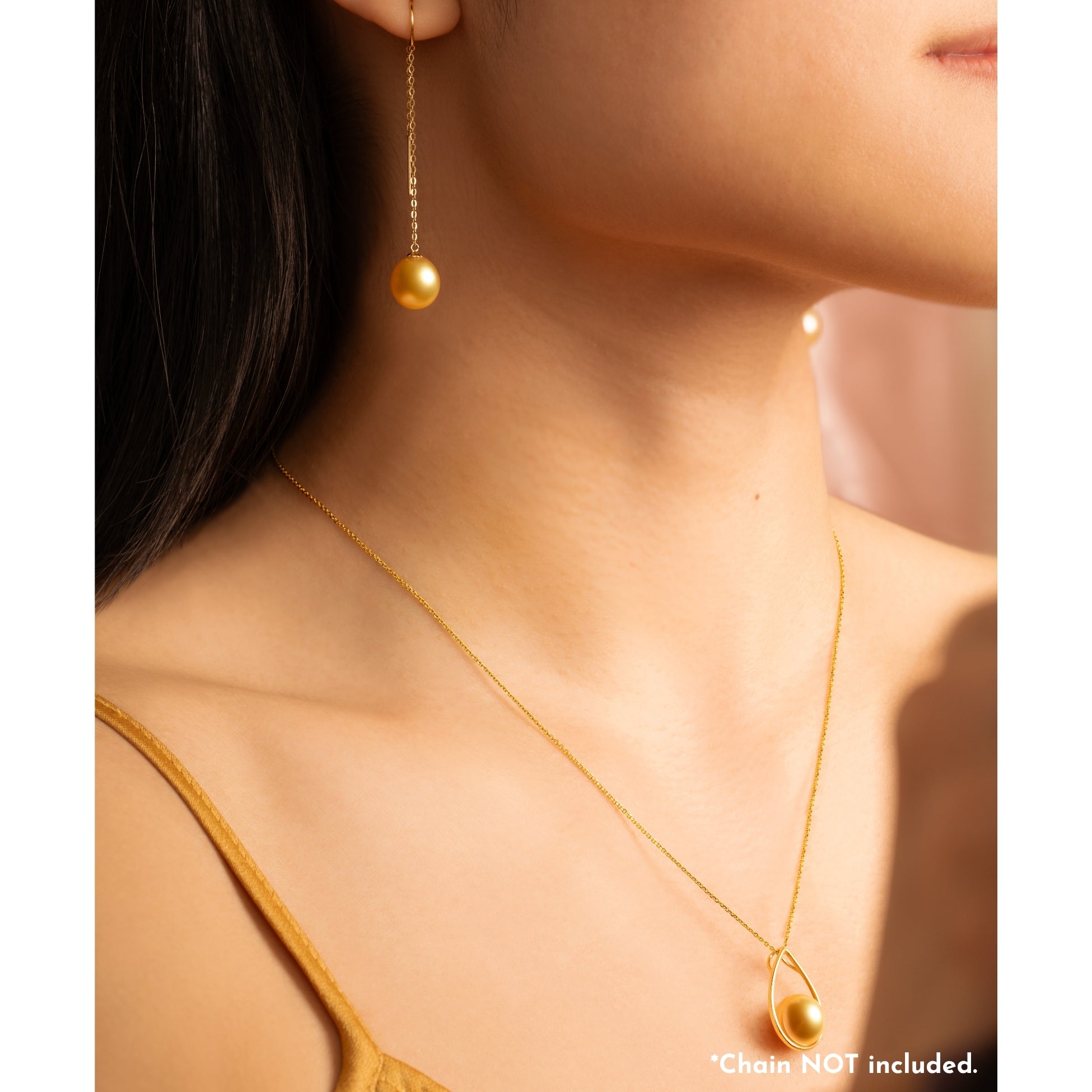 Gabrielle Dangling Earrings and Maya Pendant