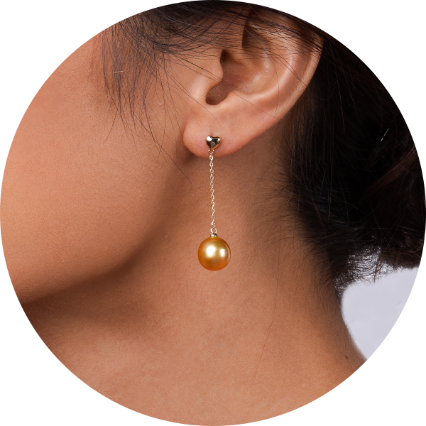 Samantha Dangling Heart Earrings