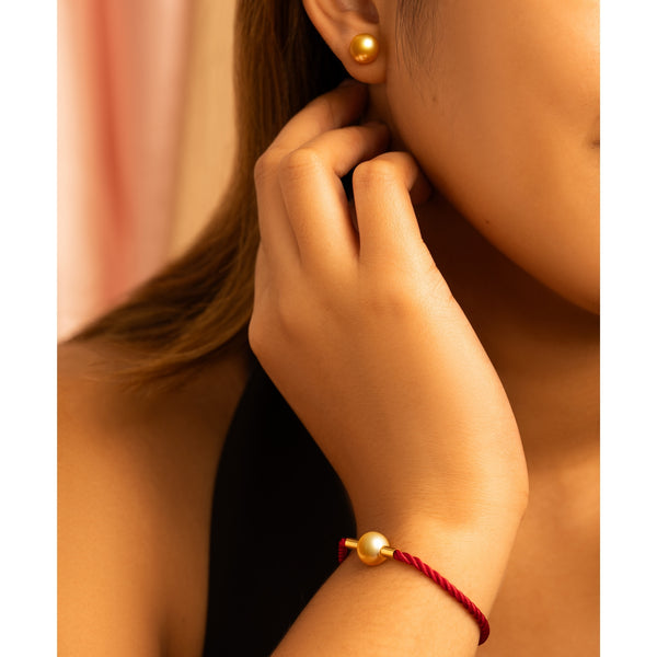 Margarita Stud Earrings and BFF Bracelet Set