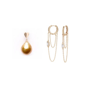 Lyra Earrings and Jackie Heart Pendant Set