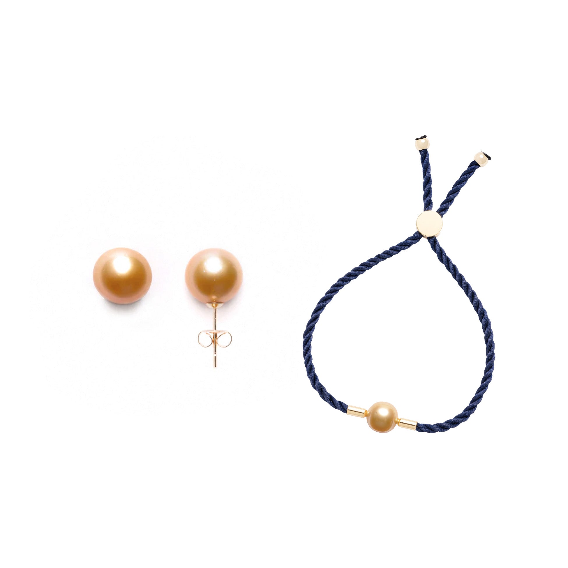 Margarita Stud Earrings and BFF Bracelet Set