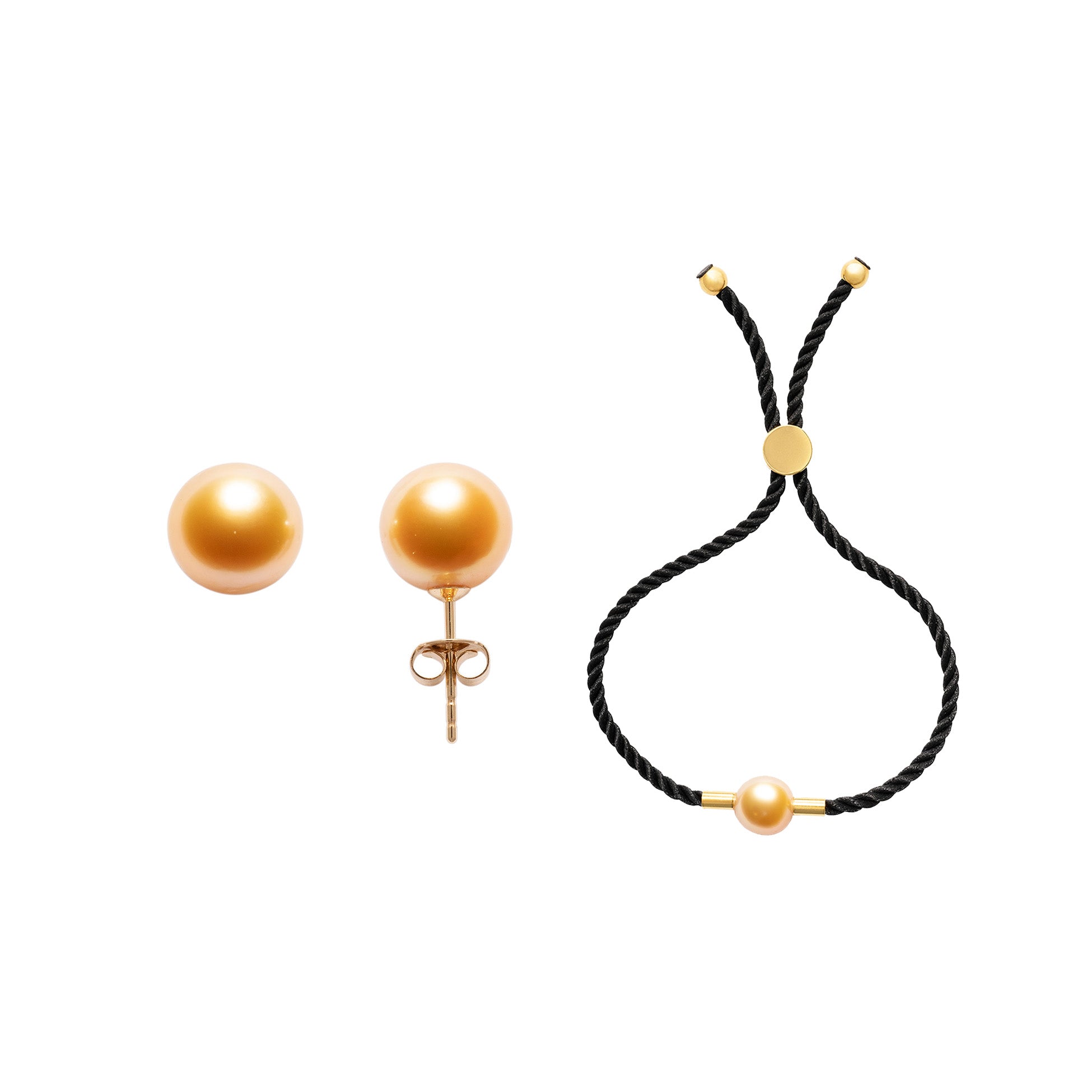 Margarita Stud Earrings and BFF Bracelet Set