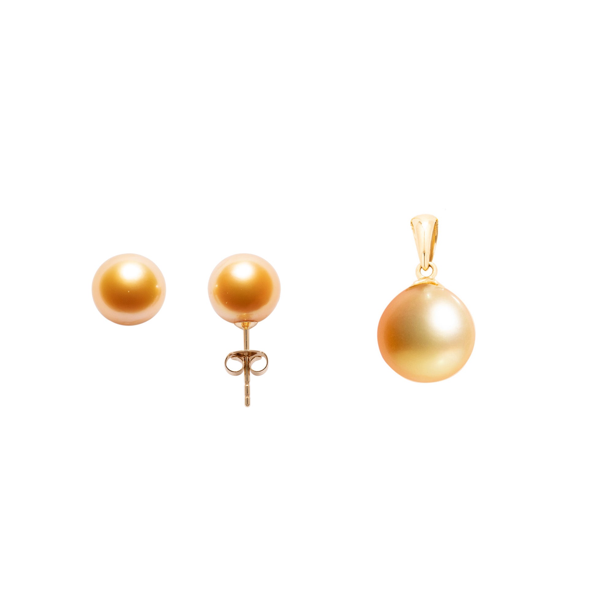 Bianca Classic Pendant and Margarita Stud Earrings Set