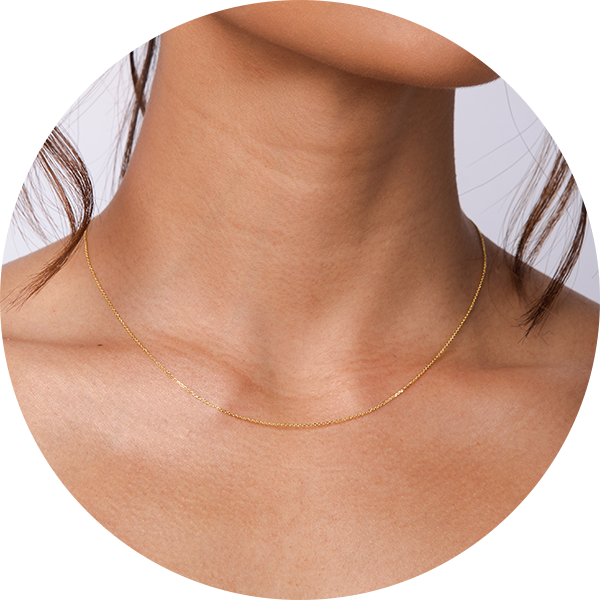 Van Der Hout Jewelry 10k Gold Adjustable Length Box Chain Necklace |  Kingsway Mall