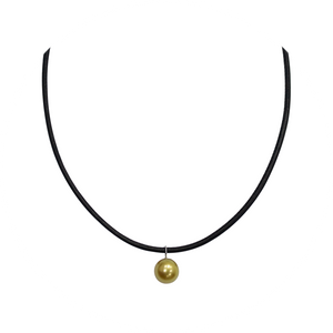 Duo Leather Necklace in Licorice